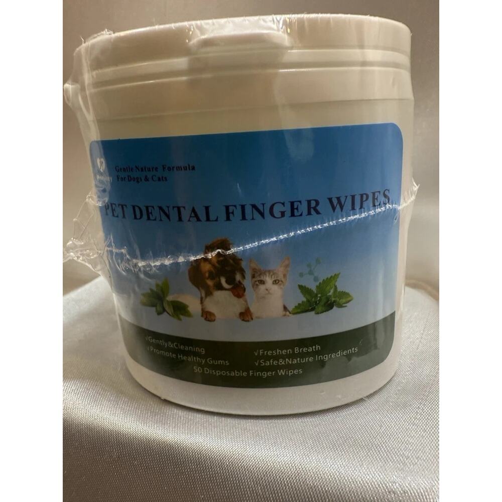 Package of 2 Morikey Pet Dental Finger Wipes Gentle Formula for Dogs & Cats - Picture 4 of 4